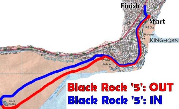 Black Rock '5' Race course map
